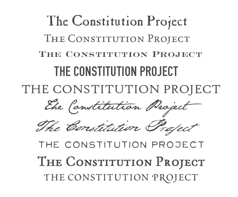 This is a test graphic. The Constitution Project